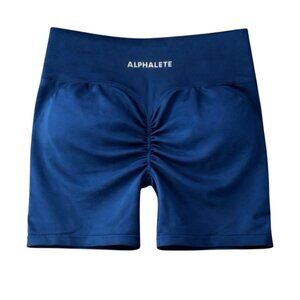 Alphalete XXL Victory blue 3.5 inseam Amplify Scrunch Shorts